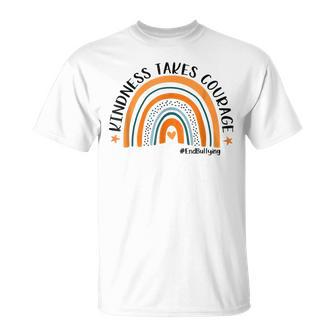 Unity Day Orange Kindness Takes Courage End Bullying T-Shirt