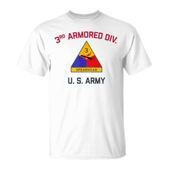 Us Army 3Rd Armored Division Spearhead Ww2 Vintage Tank T-Shirt | Mazezy