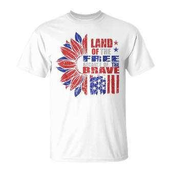 Usa Land Of The Free 4Th Of July 2023 Patriotic American  Unisex T-Shirt