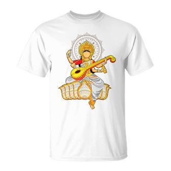 Veena Lover Indian Music Instrument Classical T-Shirt | Mazezy