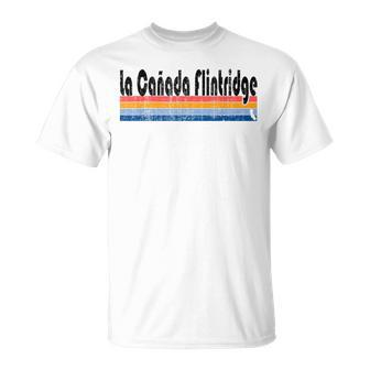 Vintage 80S Style La Canada Flintridge Ca T-Shirt | Mazezy