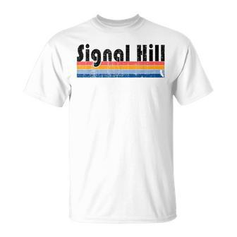Vintage 80S Style Signal Hill Ca T-Shirt | Mazezy