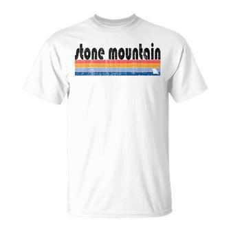 Vintage 80S Style Stone Mountain Ga T-Shirt | Mazezy