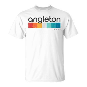 Vintage Angleton Tx Texas Usa Retro T-Shirt | Mazezy