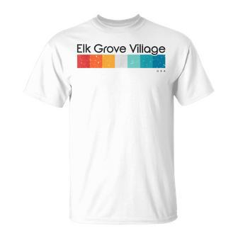 Vintage Elk Grove Village Usa Retro T-Shirt | Mazezy
