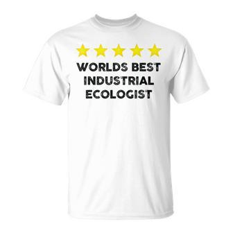 Vintage Five Star Worlds Best Industrial Ecologist Rating Wo T-Shirt | Mazezy