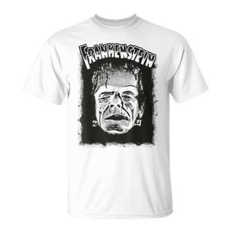 Vintage Horror Movie Monster Halloween Frankenstein Monster Halloween T-Shirt | Mazezy DE