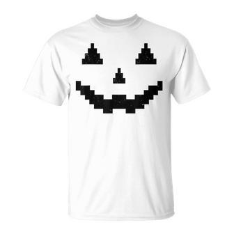 Vintage Jack O Lantern Halloween Jackolantern Pumpkin Face T-Shirt - Seseable