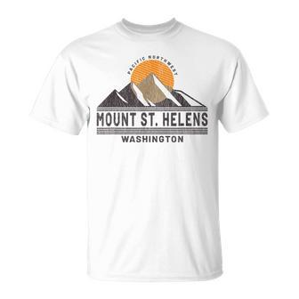 Vintage Mount St Helens Washington Mountain Souvenir T-Shirt | Mazezy