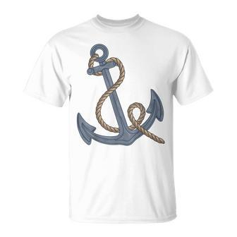 Vintage Nautical Anchor | Cute Retro Sailing Gift Unisex T-Shirt | Mazezy