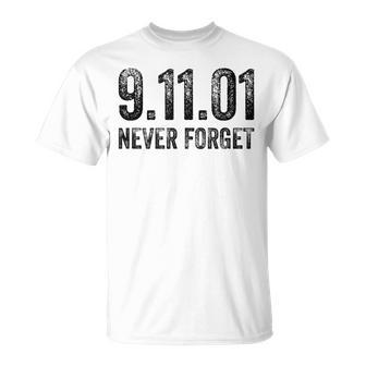 Vintage Never Forget Patriotic 911 American Retro Gift Unisex T-Shirt | Mazezy