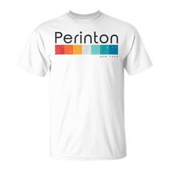 Vintage Perinton New York Retro T-Shirt | Mazezy
