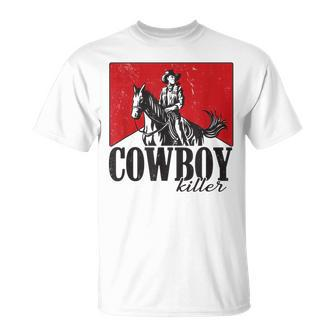 Vintage Punchy Cowboy Killers Wild Western Cowboy Gifts Unisex T-Shirt | Mazezy