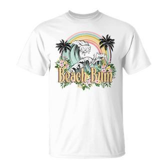 Vintage Retro Beach Bum Tropical Summer Vacation Gifts Vacation Funny Gifts Unisex T-Shirt | Mazezy