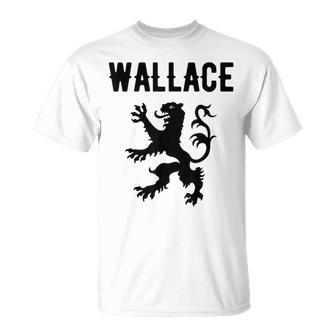 Wallace Clan Scottish Family Name Scotland Heraldry Unisex T-Shirt | Mazezy