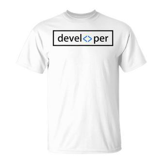 Web Developer Full Stack Programmer Coding T-Shirt | Mazezy