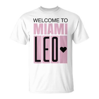 Welcome To Miami Leo 10 - Goat Gifts For Goat Lovers Funny Gifts Unisex T-Shirt | Mazezy