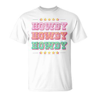 Western Howdy Yeehaw Rodeo Space Cowgirl Horselover Vintage Unisex T-Shirt | Mazezy