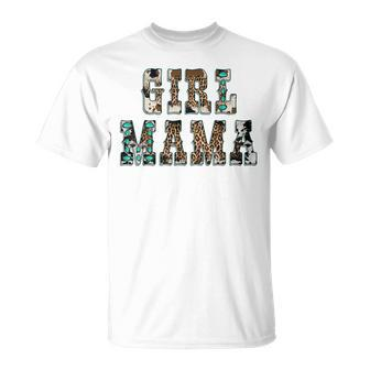 Western Texas Leopard Cowhide Girl Mama Cowgirl Rodeo Mom Unisex T-Shirt | Mazezy DE