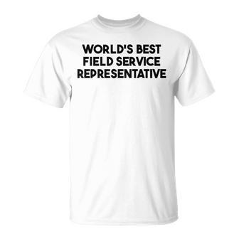 World's Best Field Service Representative T-Shirt | Mazezy