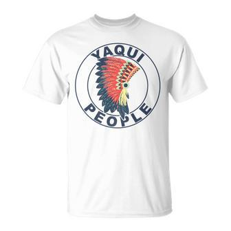 Yaqui Pride Headdress Proud Native American Yaqui Tribe Unisex T-Shirt | Mazezy