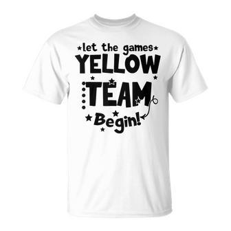 Yellow Team Let The Games Begin Field Trip Day Unisex T-Shirt | Mazezy