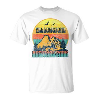 Yellowstone National Park Wyoming Nature Hiking Outdoors Unisex T-Shirt - Seseable