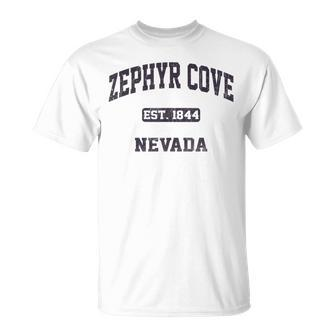 Zephyr Cove Nevada Nv Vintage State Athletic Style T-Shirt | Mazezy UK