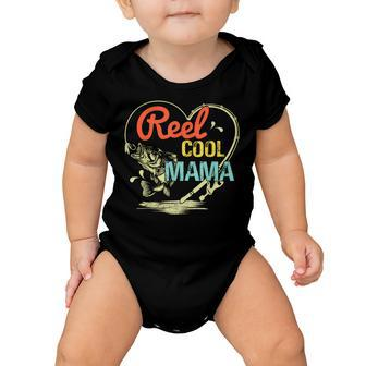 Reel Cool Mama Fishing Mothers Day For Womens Gift For Women Baby Onesie | Mazezy