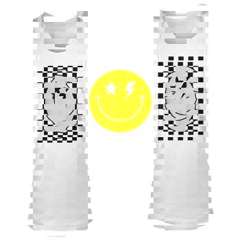 smile☆ Amazon.com: Checkered Lightning Eyes Yellow Smile Face Shirt