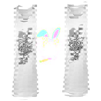 Funny Cow Easter Bunny Egg Shirt Men Women Farmers Tank Top
