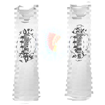 White Tank With Native American Headdress