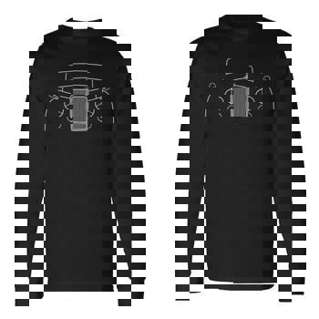 【2plan】Frame Vintage Print Long Sleeve T-shirt Vintage Harley Davidson of NYC Twin Towers longsleeve shirt