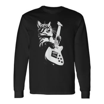 cat playing guitar shirt