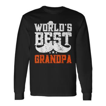 Worlds Best Grandpa - Funny Grandpa Mens Back Print T-shirt