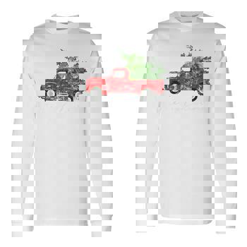 Vintage Christmas Classic Truck T-Shirt With Snow And Tree Vintage Christmas Classic Truck T-Shirt With Snow And Tree