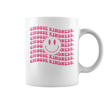 Choose Kindness Pink Smile Face Preppy Aesthetic Trendy T-Shirt