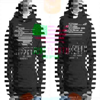 大人気新作 June 19Th 1865 Junenth Aka Distressed American Flag Unisex T スカート