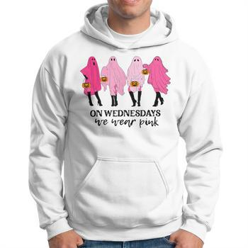 On Wednesday We Wear Pink Ghost Tees, Mean Girls Ghost Hoodie