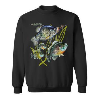 Black Fly Crappie Bluegill Fishing Panfish Flies Jig Long Sleeve T-Shirt T- Shirt