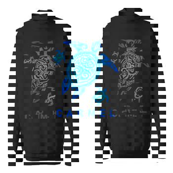 Carmel California T-Shirt Sea Blue Tribal Turtle Carmel California T-Shirt Sea Blue Tribal Turtle