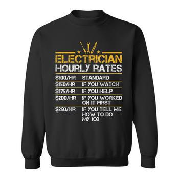 Electrician Hourly Rate Labour Rates Electrical Wo T-Shirt