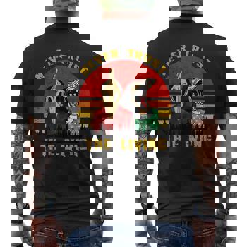 Never Trust The Living Retro Vintage Sunset TShirt Never Trust The Living Retro Vintage Sunset TShirt