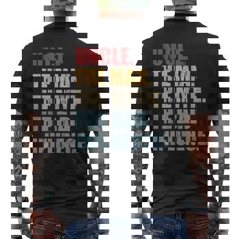 Mens Vintage Fun Uncle Man Myth Bad Influence Funny T-Shirt. Mens Vintage Fun Uncle Man Myth Bad Influence Funny T-Shirt.