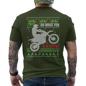 Ugly Christmas Sweater Dirt Bike Motorcycle Motocross Biker Hoodie Monsterry