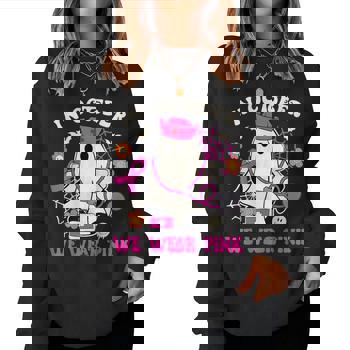 Sweat à Capuche « In October We Wear Pink Ghosts » Pour Femme