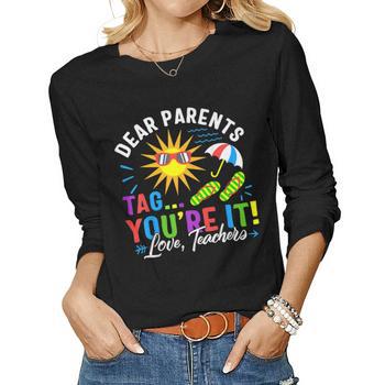 ZNOVANNA Dear Parents Tag Your It Love Teachers - Happy Last Day of School Baseball Tee