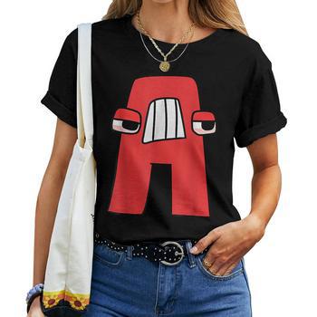  Emotion Letter Friend Alphabet Lore T-Shirt : Clothing