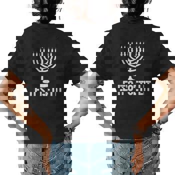 Hanukkah Shirt For Women Kids Men Let's Get Lit Gift Jewish T-Shirt