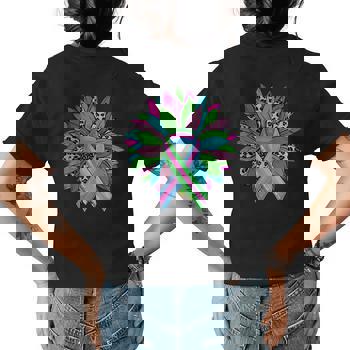 Leopard Sunflower Ribbon Metastatic Breast Cancer Awareness